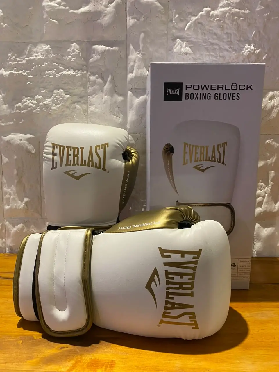 Guantes Everlast Powerlock Blanco